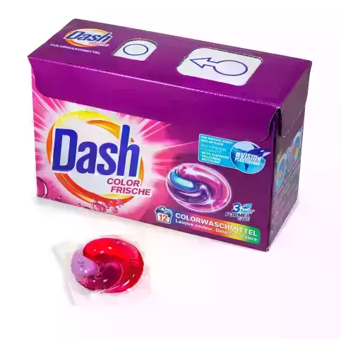 Brohl Wellpappe entwickelt zertifizierte kindersichere Waschmittel Verpackung Dash