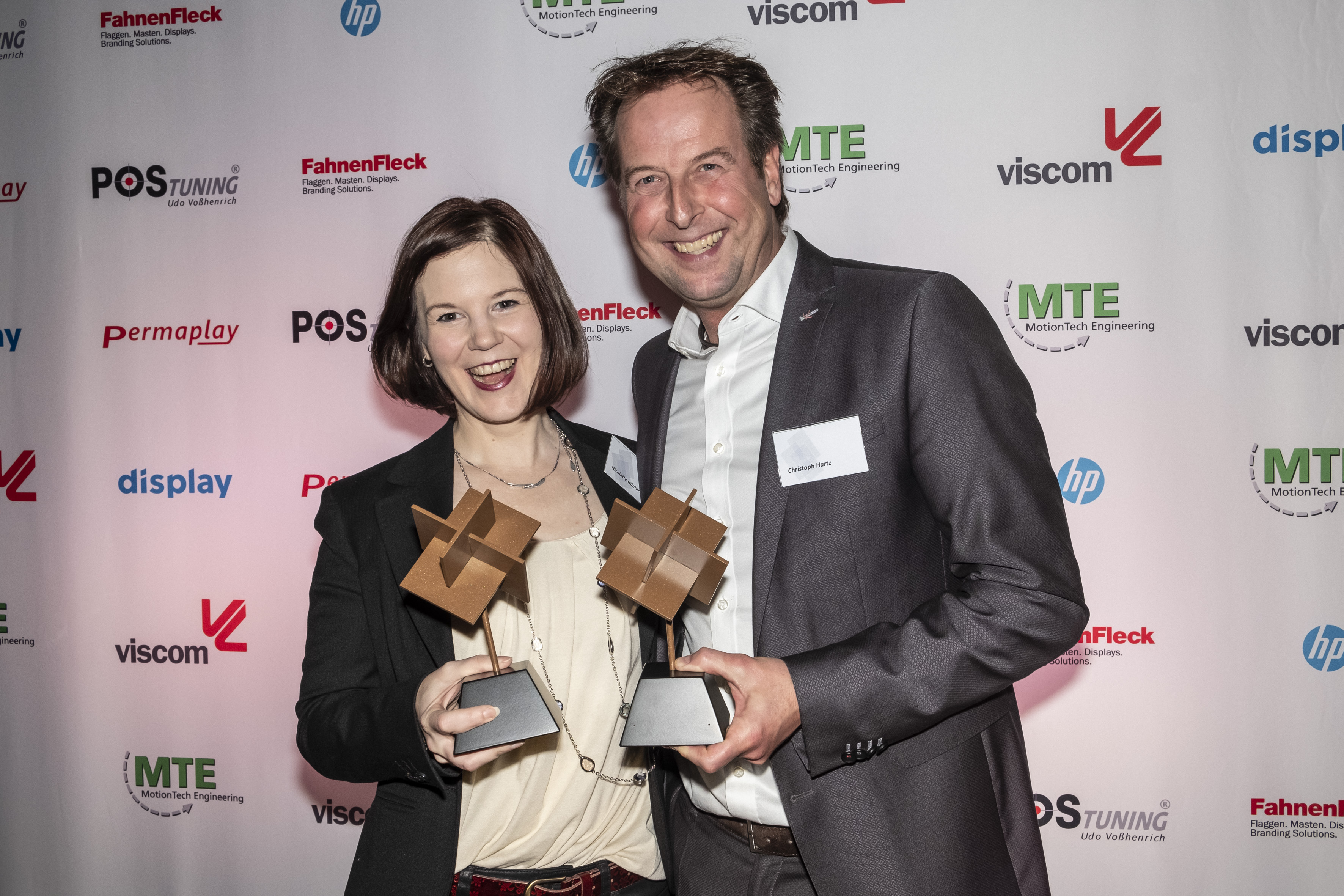 Preisverleihung 2019 Display Superstar Award Christoph Hartz und Nicolette Günter
